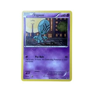 Elgyem 61/99 Common Pokemon Card BW‎ Next Destinies Psychic Type MP/LP
